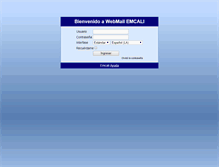 Tablet Screenshot of hermes.emcali.net.co